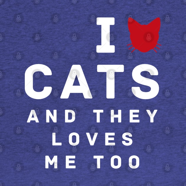 I Love Cats T Shirt by cowyark rubbark